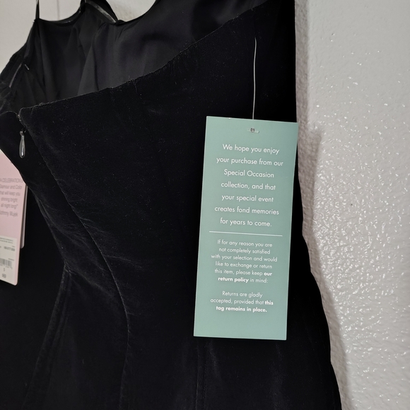 Johnny Wujek for JCPenney Black Velvet Sweetheart Neck Corset Top – Size 5 – NWT - Picture 3 of 10